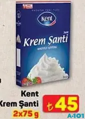 KENT BORİNGER KREM ŞANTİ 2X75 G KENT BORİNGER KREM ŞANTİ 2X75 G